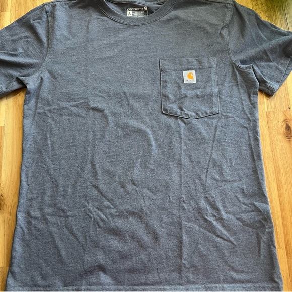 Carhartt Women’s Loose Fit Pocket T-Shirt Gray Size M - Picture 1 of 4